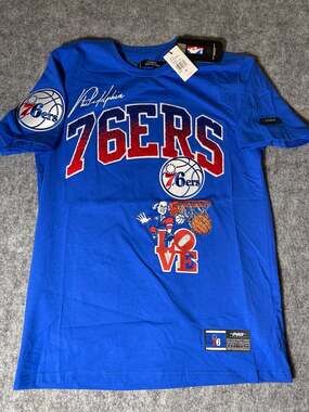 Men's Pro Standard Royal Philadelphia 76ers Hometown Chenille T-Shirt
